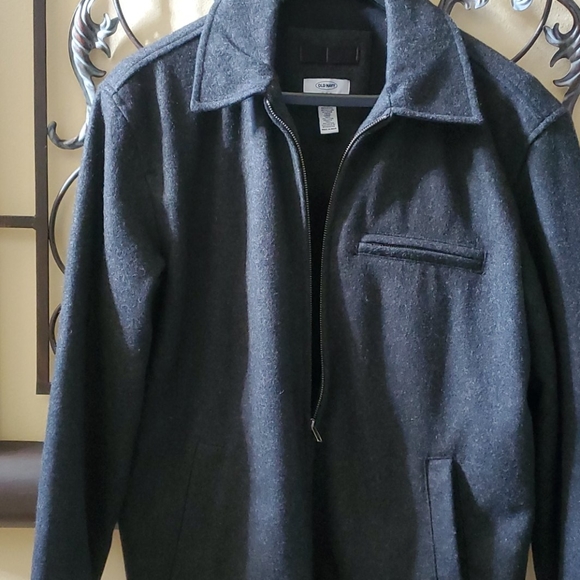 Men's Coat Short Jacket- Dark Gray - Picture 8 of 13